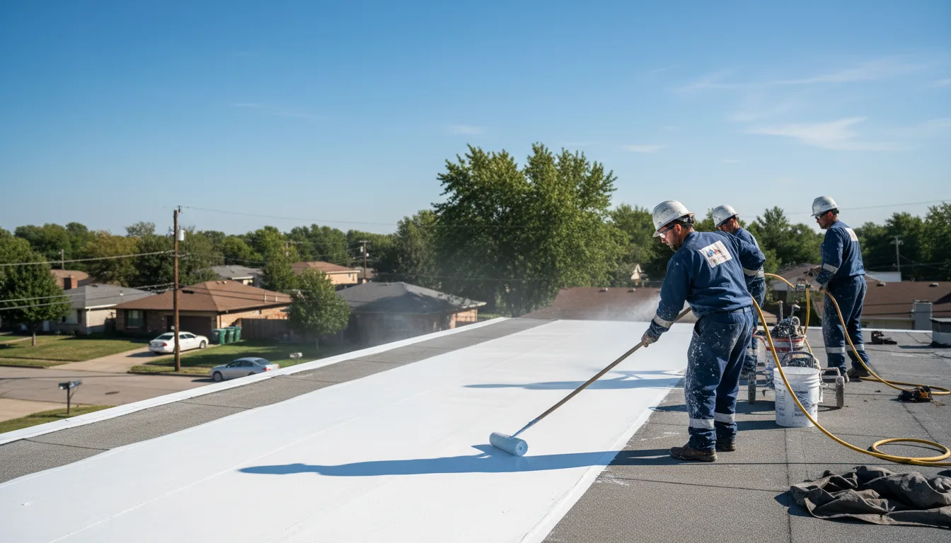 Commercial roof coating in Bristol, CT near me